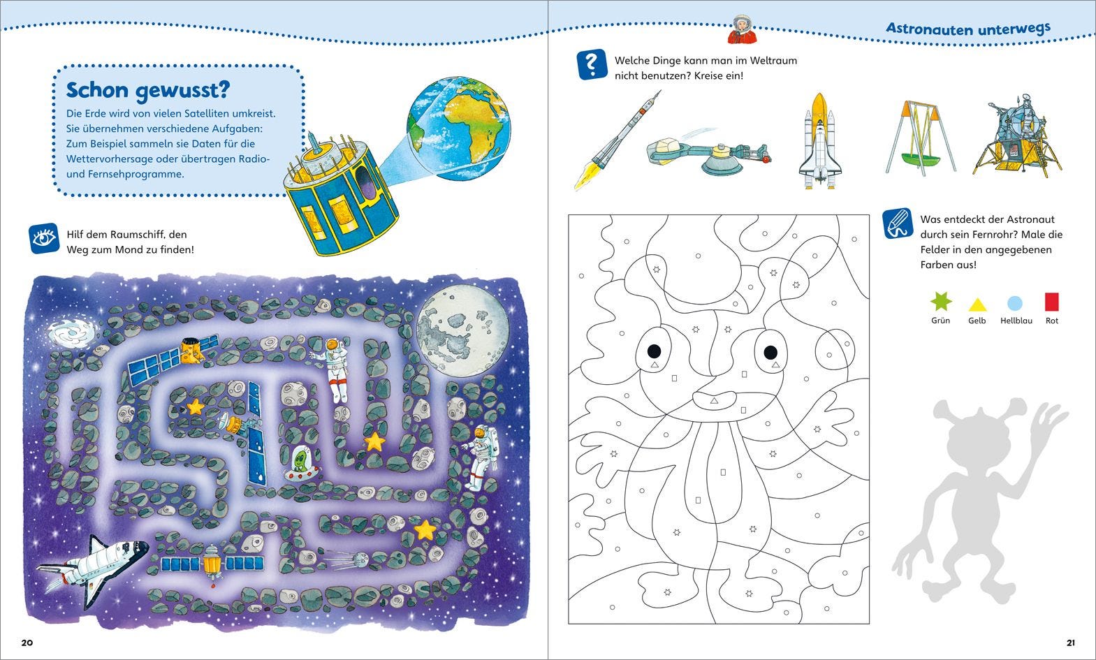 Buch Tessloff WIW Junior Mitmach-Heft Weltraum