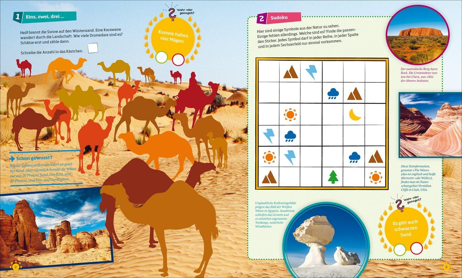 Buch Tessloff WAS IST WAS Rätseln und Stickern: Natur