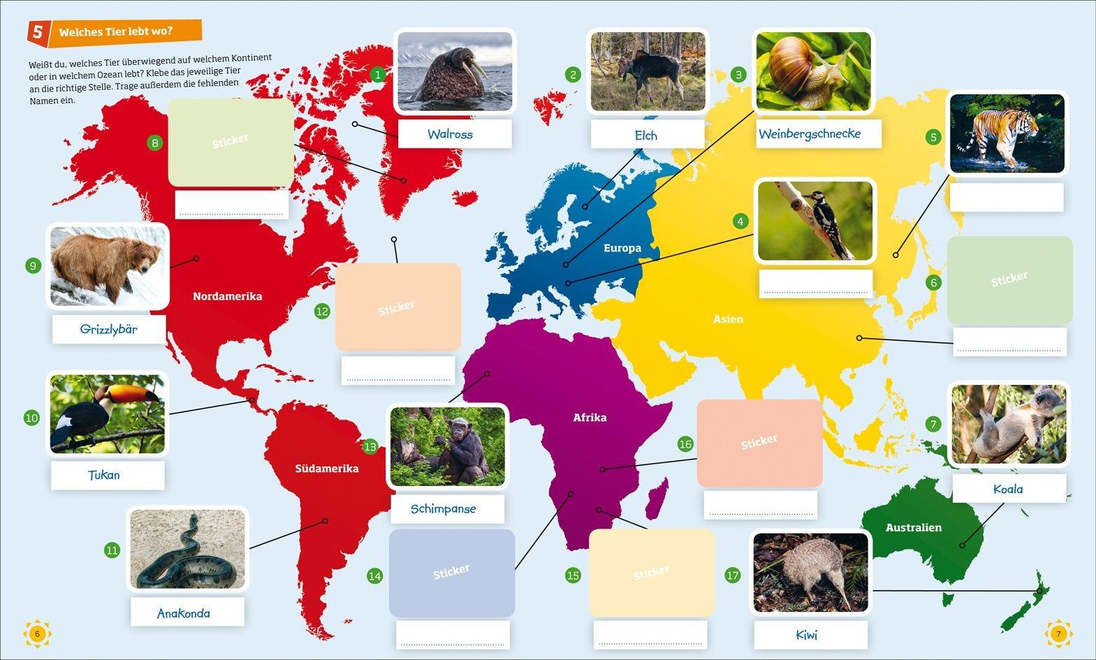 Buch Tessloff WAS IST WAS Rätseln und Stickern: Natur