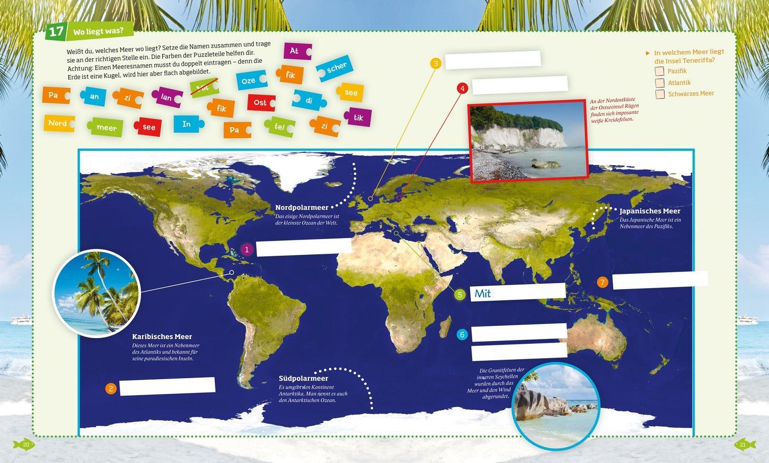 Buch Tessloff WAS IST WAS Rätseln und Stickern: Meer