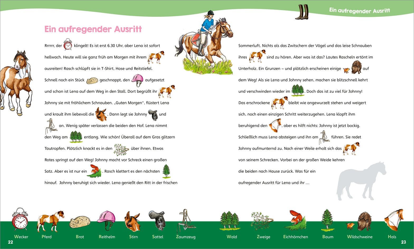 Malen Tessloff WAS IST WAS Junior // Mitmach-Heft // Pferde und Ponys