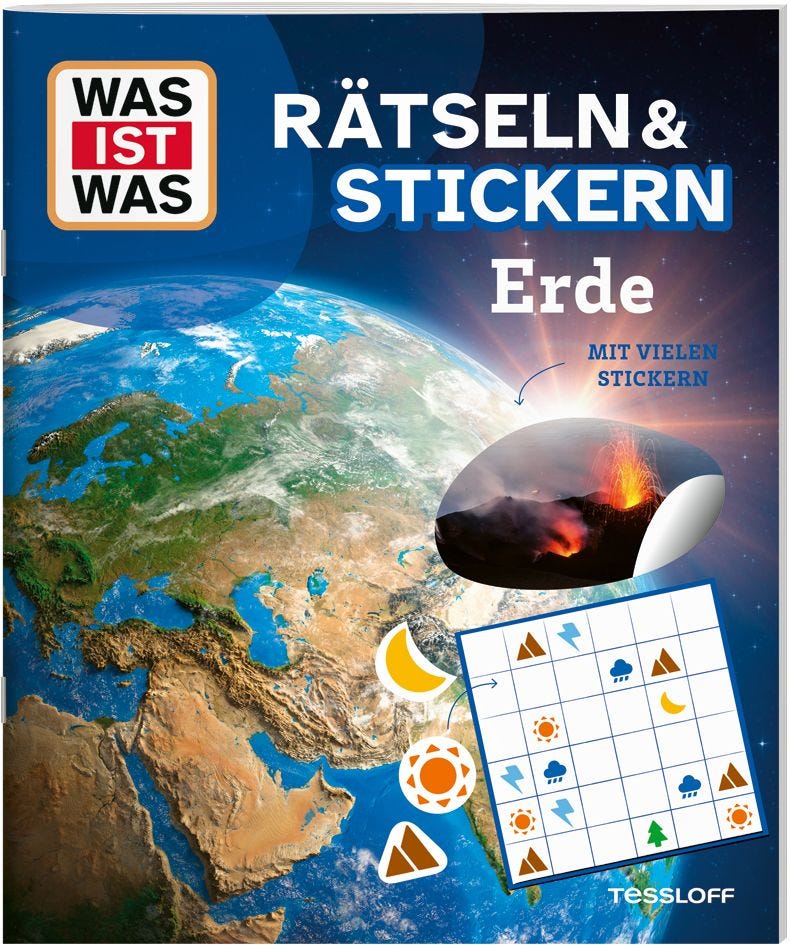 Buch Tessloff WAS IST WAS Rätseln und Stickern: Erde