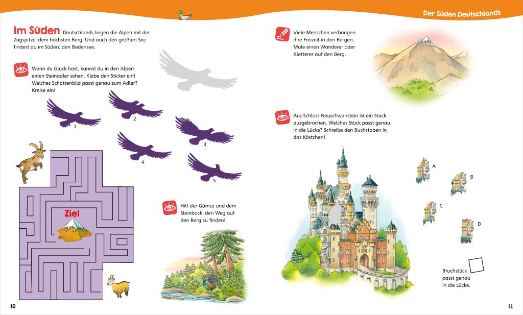 Malen Tessloff WAS IST WAS Junior // Mitmach-Heft // Deutschland