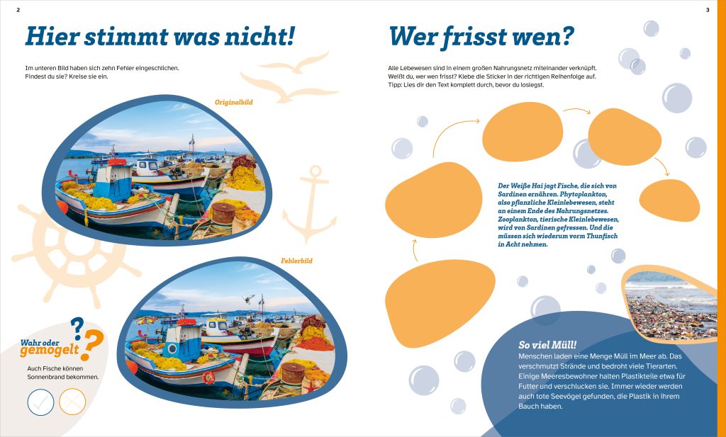 WAS IST WAS Rätseln und Stickern: Ozeane