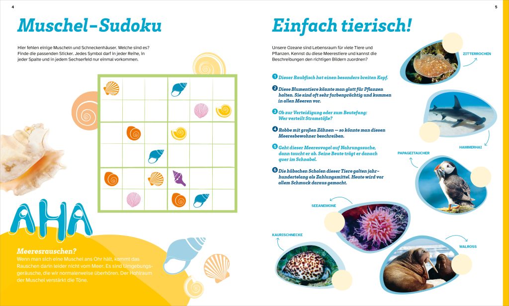 WAS IST WAS Rätseln und Stickern: Ozeane