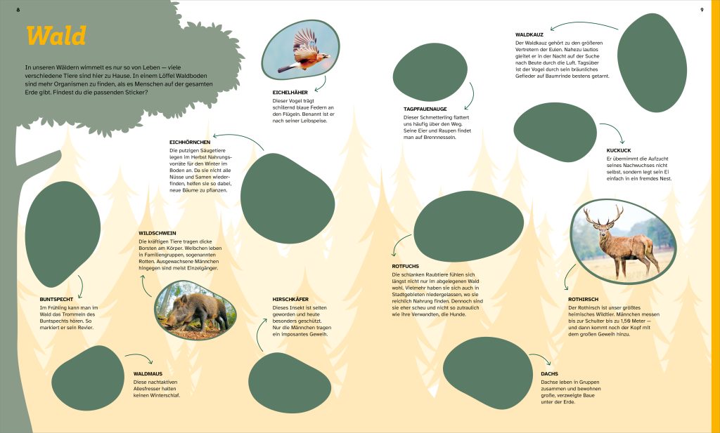 WAS IST WAS Rätseln und Stickern: Tiere