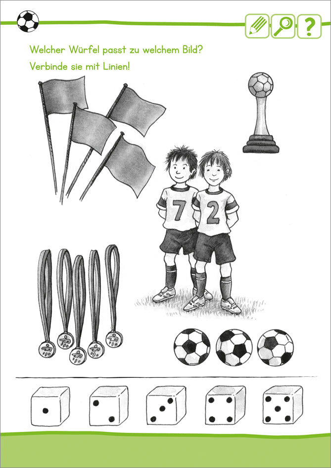 Rätselspaß Fußball.