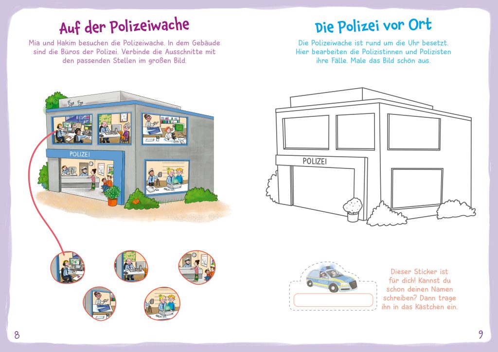 Malen Tessloff WAS IST WAS Meine Welt Mach mit! Polizei