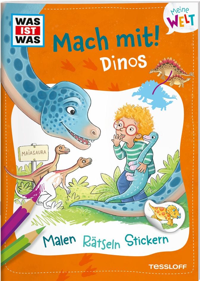 Malen Tessloff WAS IST WAS Meine Welt Mach mit! Dinos