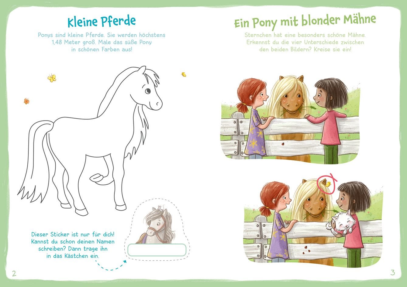 Malen Tessloff WAS IST WAS Meine Welt Mach mit! Ponys