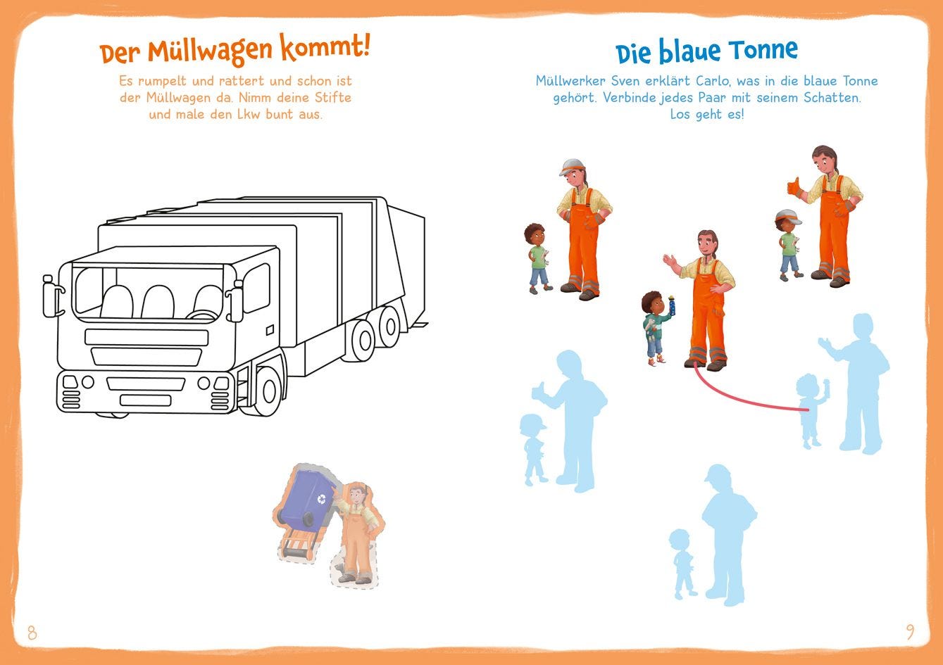 Malen Tessloff WAS IST WAS Meine Welt Mach mit! Müllabfuhr