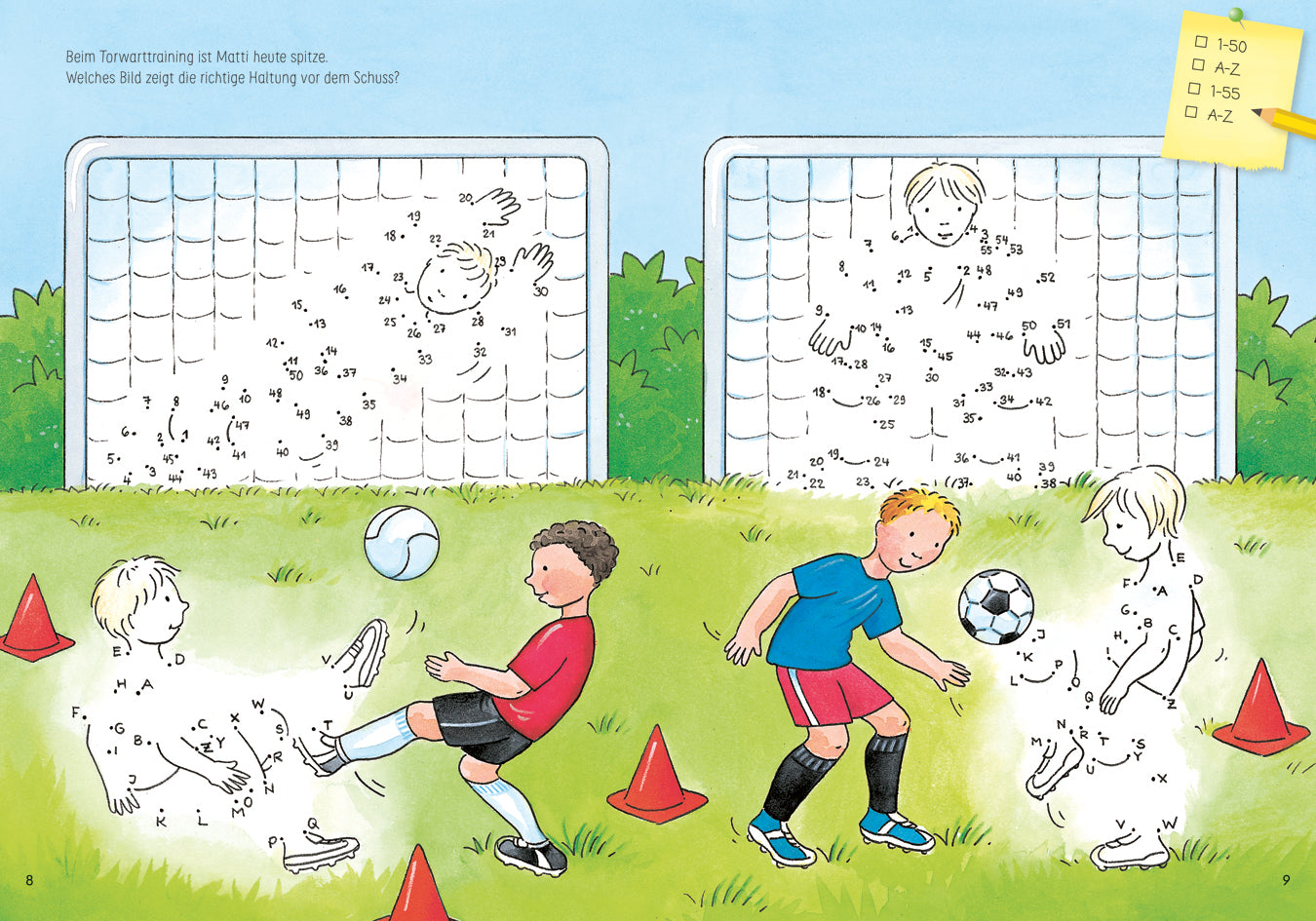 Von Punkt zu Punkt. Fußballfieber
