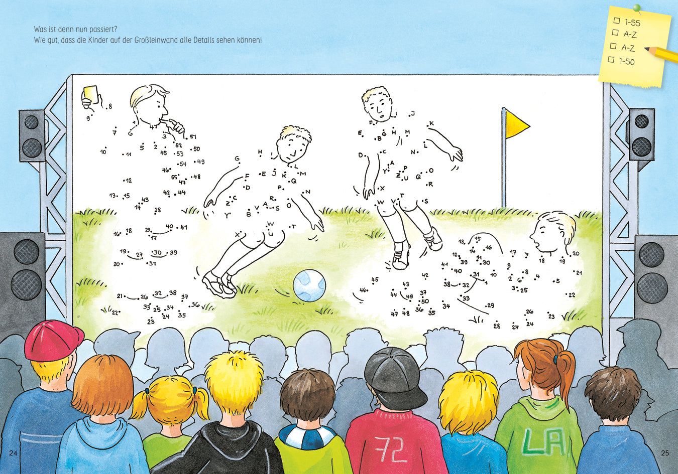 Von Punkt zu Punkt. Fußballfieber