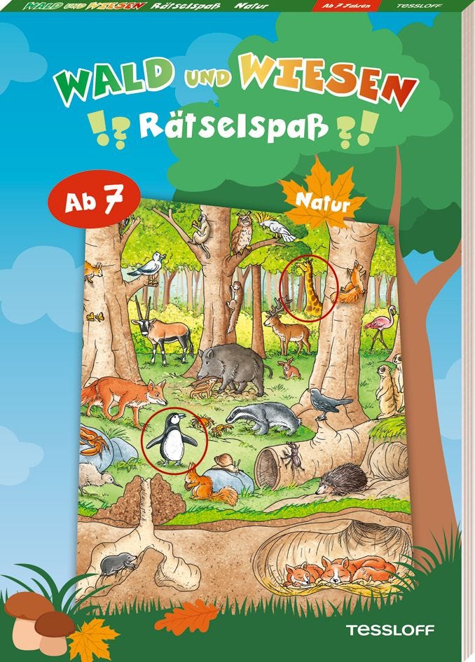 Rätselbuch Tessloff Wald-und-Wiesen-Rätselspaß. Natur