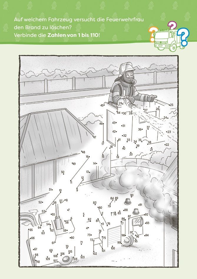 Rätselbuch Tessloff Flammender Rätselspaß. Feuerwehr