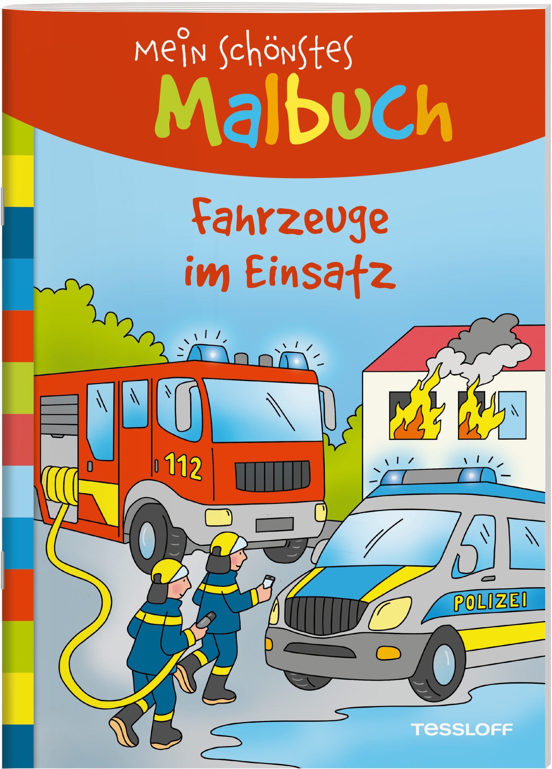 Malen Tessloff Mein schönstes Malbuch // Fahrzeuge im Einsatz