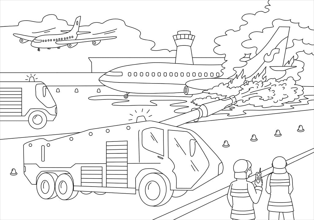 Malen Tessloff Mein schönstes Malbuch // Fahrzeuge im Einsatz