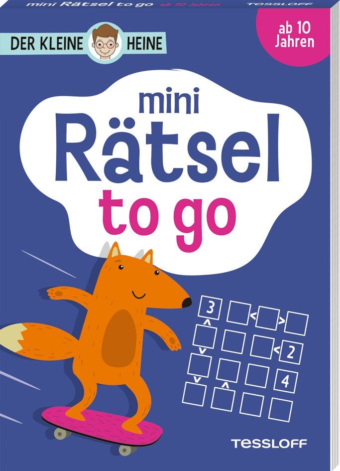Rätselbuch Tessloff Der kleine Heine. Mini Rätsel to go. Ab 10 Jahren