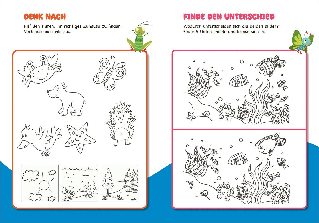 Malen Tessloff Malen und Rätseln für Kindergartenkinder. Tiere