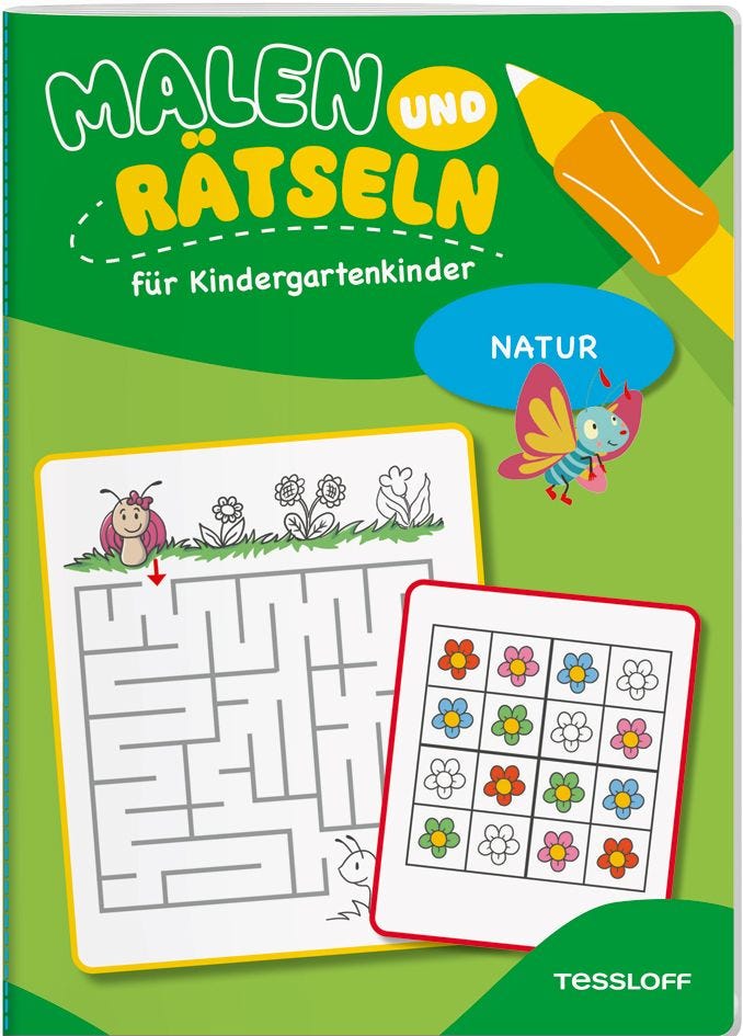 Malen Tessloff Malen und Rätseln für Kindergartenkinder. Natur