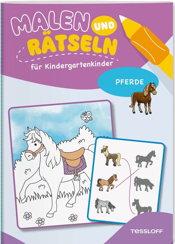 Malen Tessloff Malen und Rätseln für Kindergartenkinder. Bauernhof