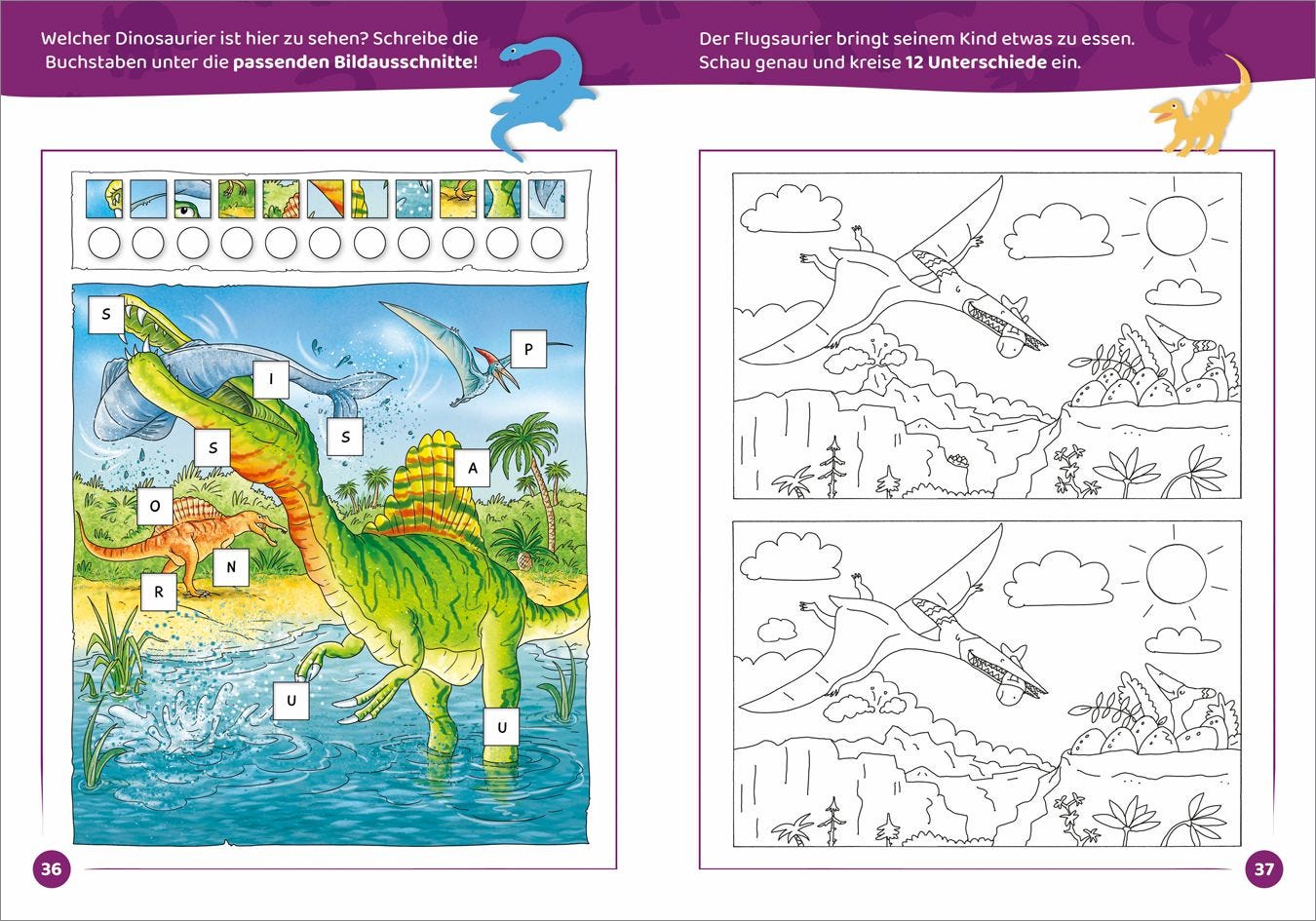 Rätselbuch Tessloff Dinostark! Rätsel- und Malspaß