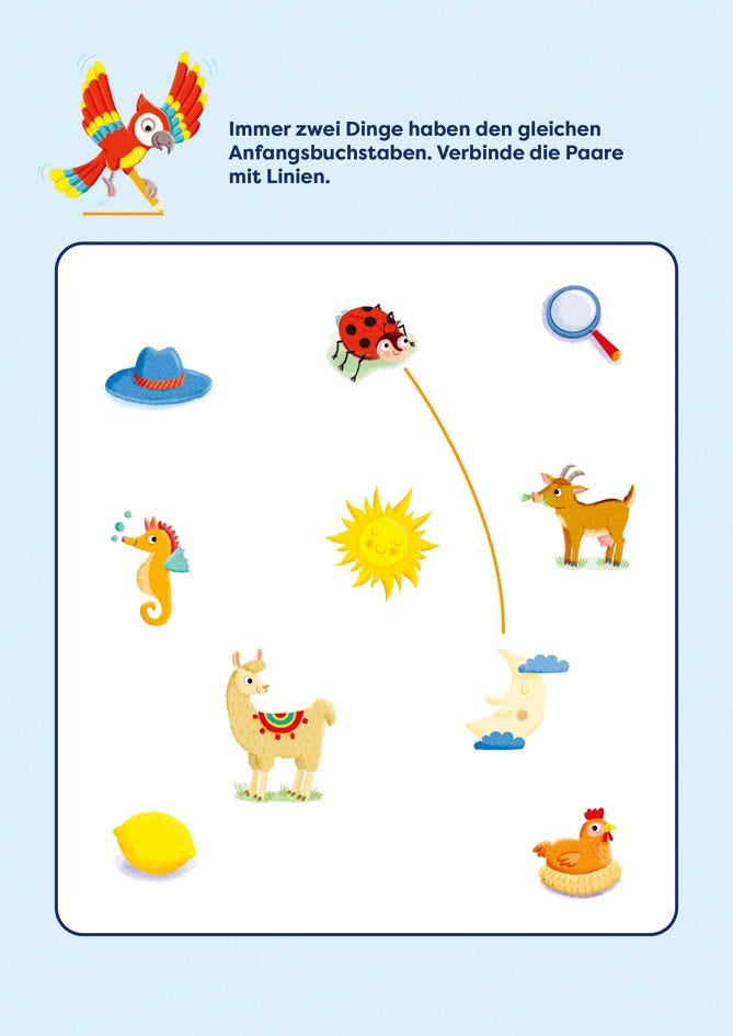 Rätselbuch Tessloff Dicker Rätselblock für Vorschulkids. Buchstaben, Logisches Denken