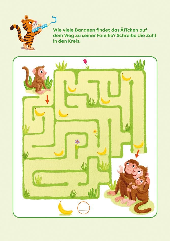 Rätselbuch Tessloff Dicker Rätselblock für Vorschulkids. Buchstaben, Logisches Denken