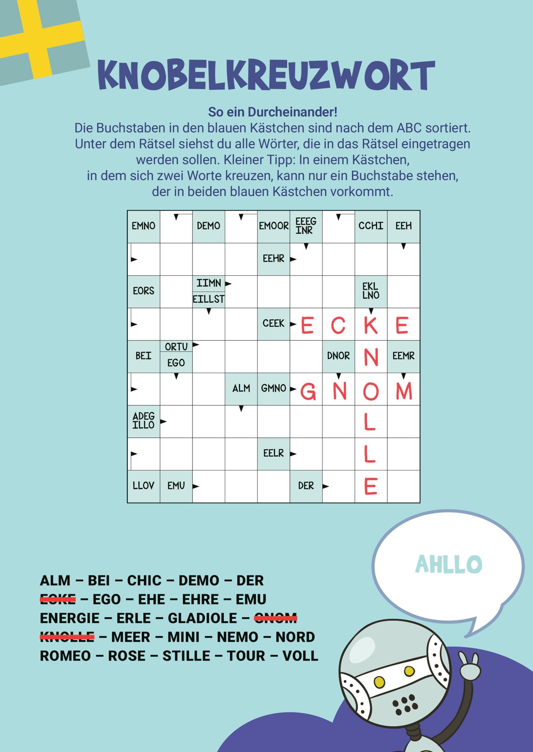 Kreuzworträtsel für Schlauköpfe