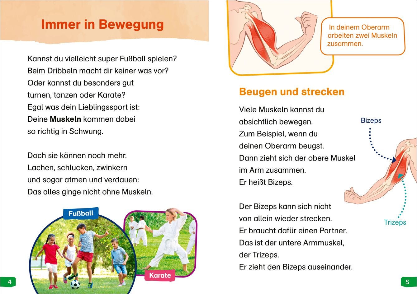 Sachbuch Tessloff WAS IST WAS Erstes Lesen easy! Band 13. Was unser Körper alles kann