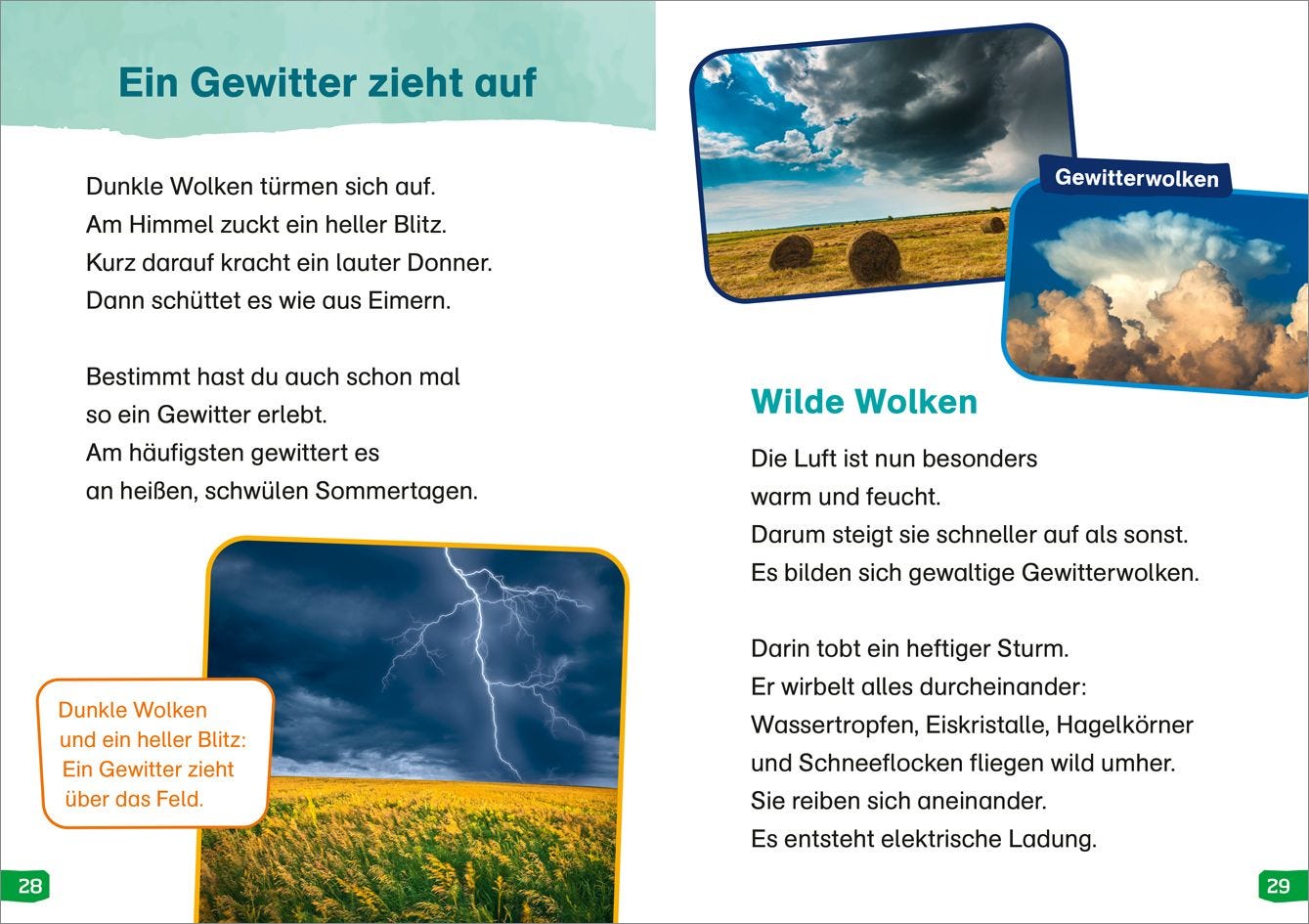 Sachbuch Tessloff WAS IST WAS Erstes Lesen easy! Band 16. Wie wird das Wetter?