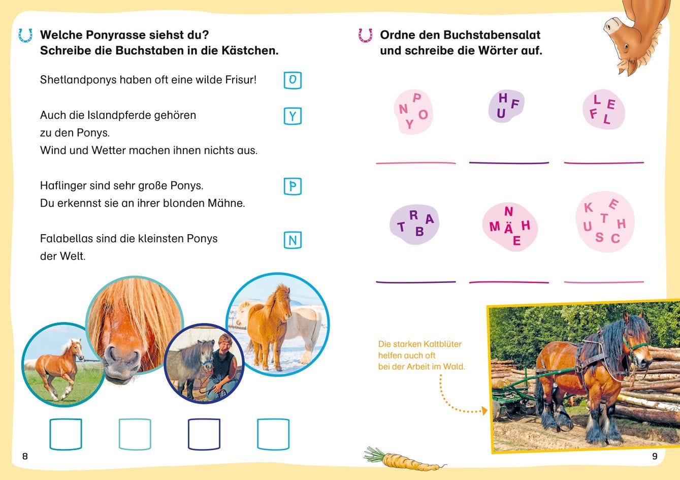 WAS IST WAS Erstes Lesen. Leserätsel Pferde und Ponys