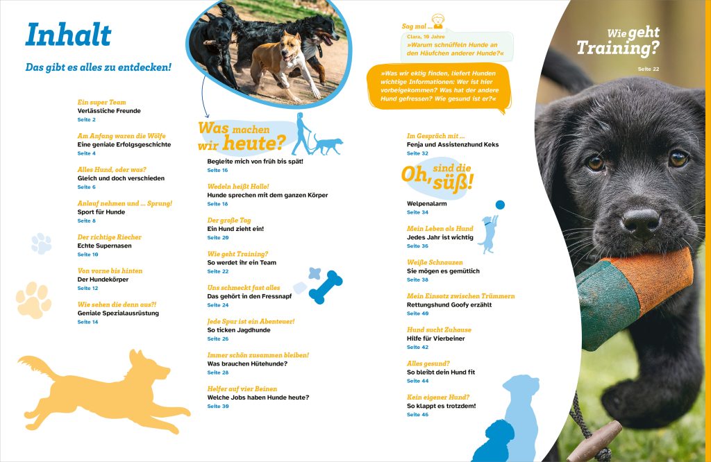 Buch Tessloff WAS IST WAS Hunde. Auf die Pfoten, fertig, los!