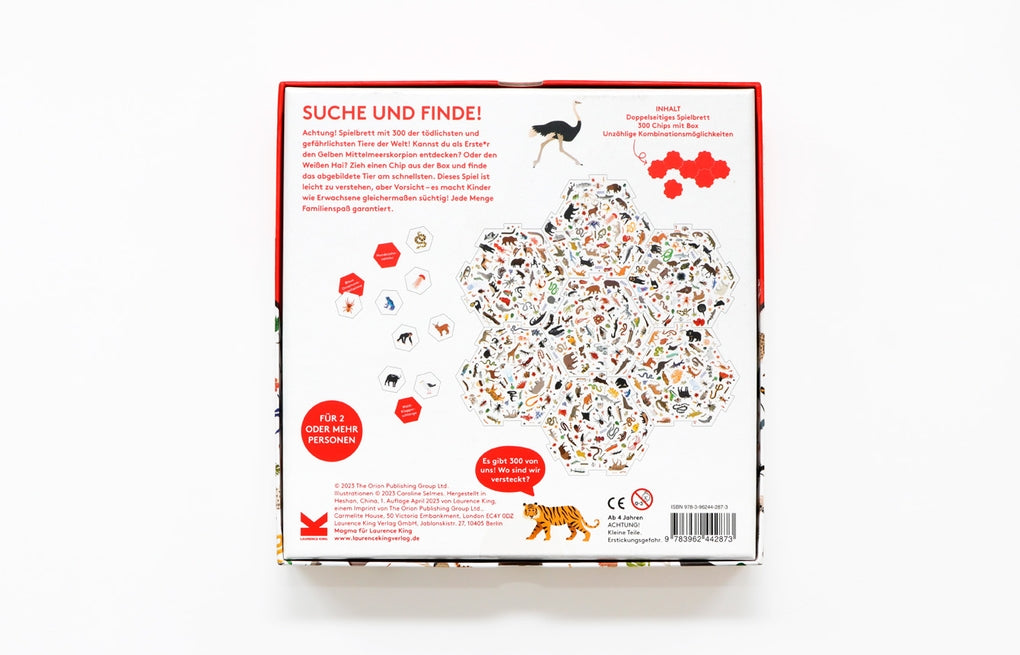 Gesellschaftsspiel Laurence King Verlag Erste*r sein! Gefährliche Tiere