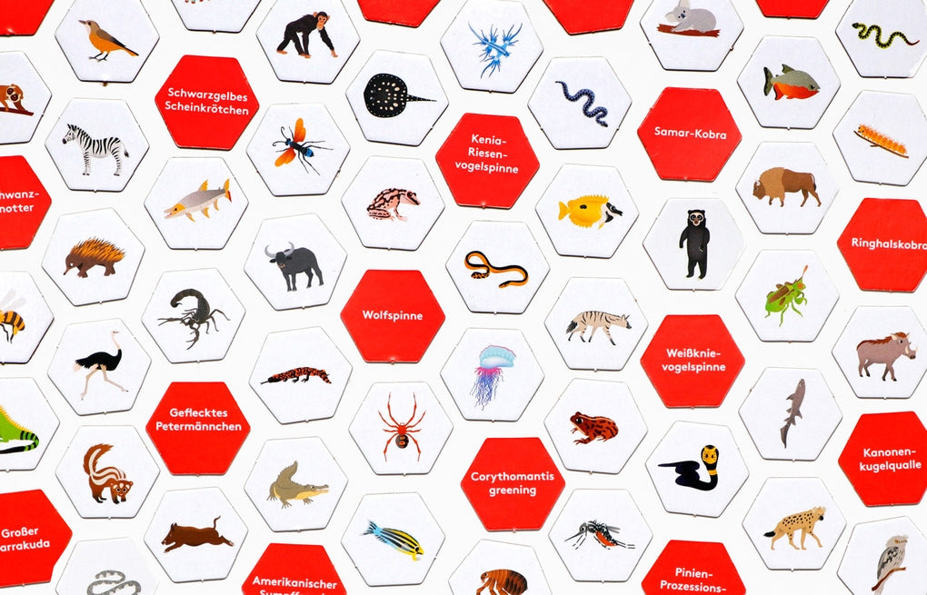 Gesellschaftsspiel Laurence King Verlag Erste*r sein! Gefährliche Tiere