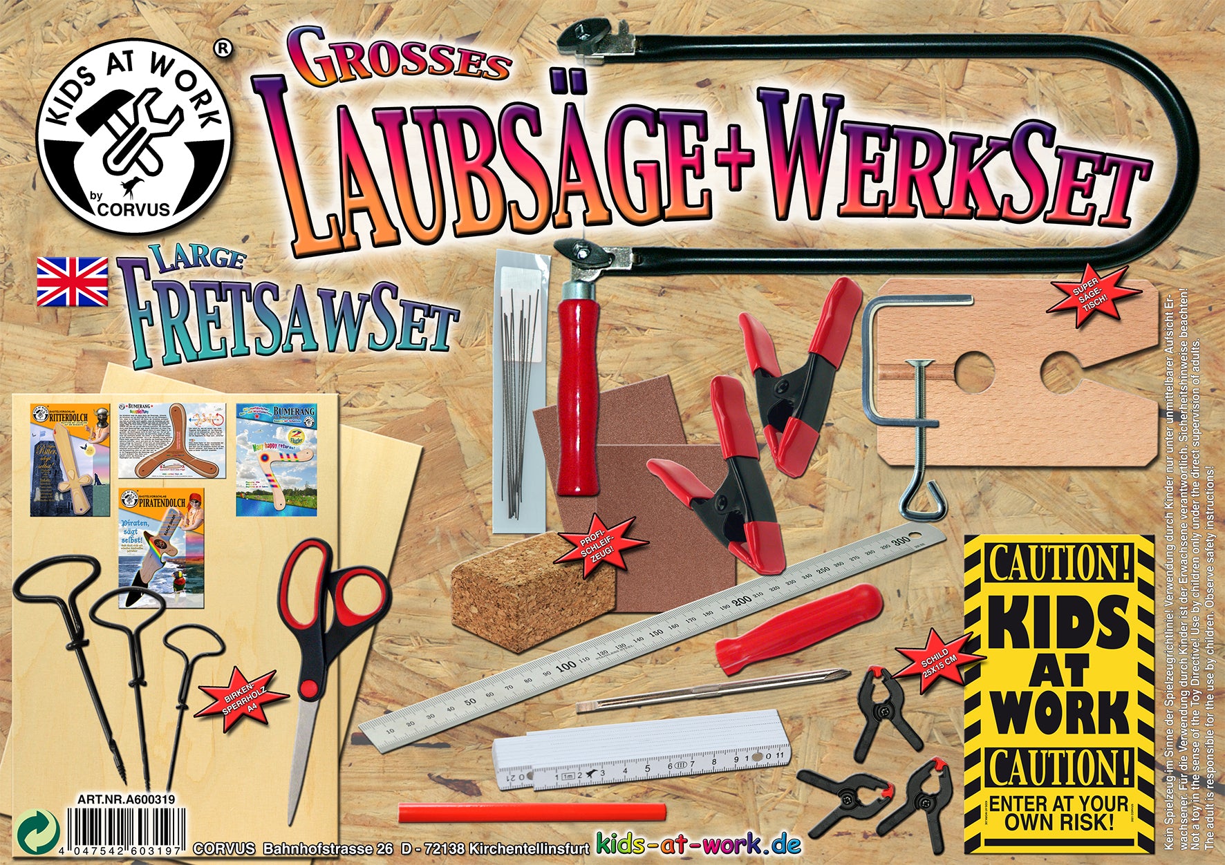 Basteln Corvus Laubsäge- und Werkset LX02