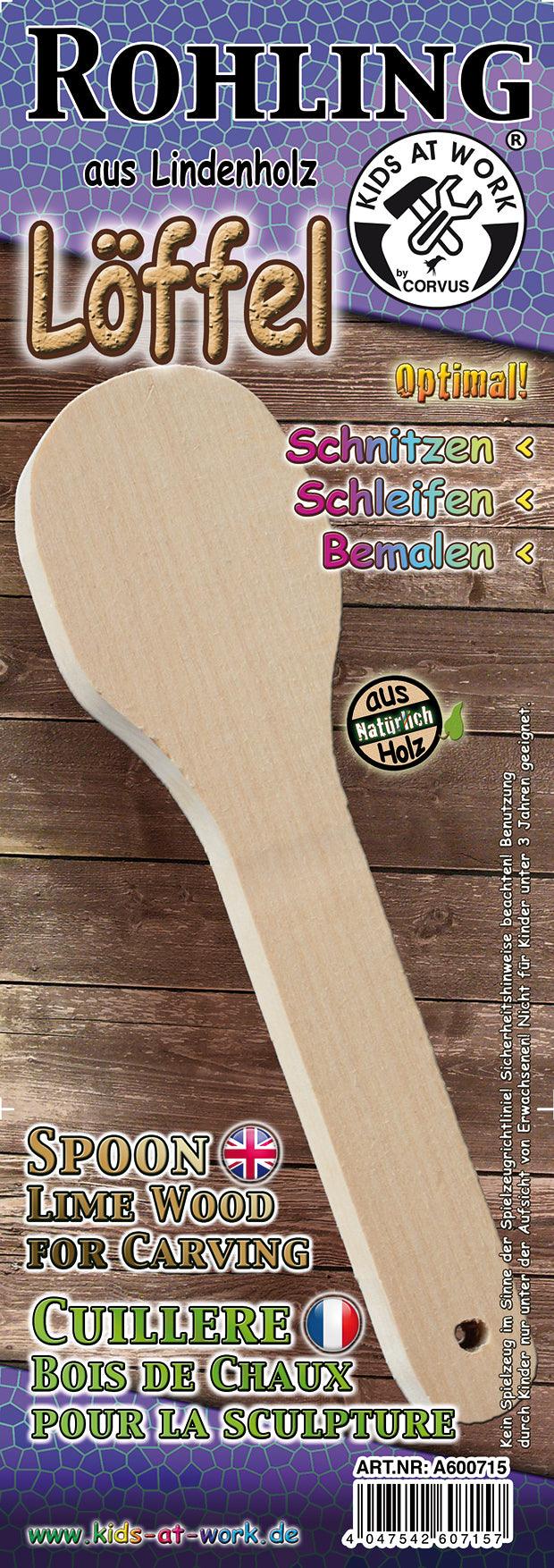 Abenteuer Corvus Holzrohling Löffel