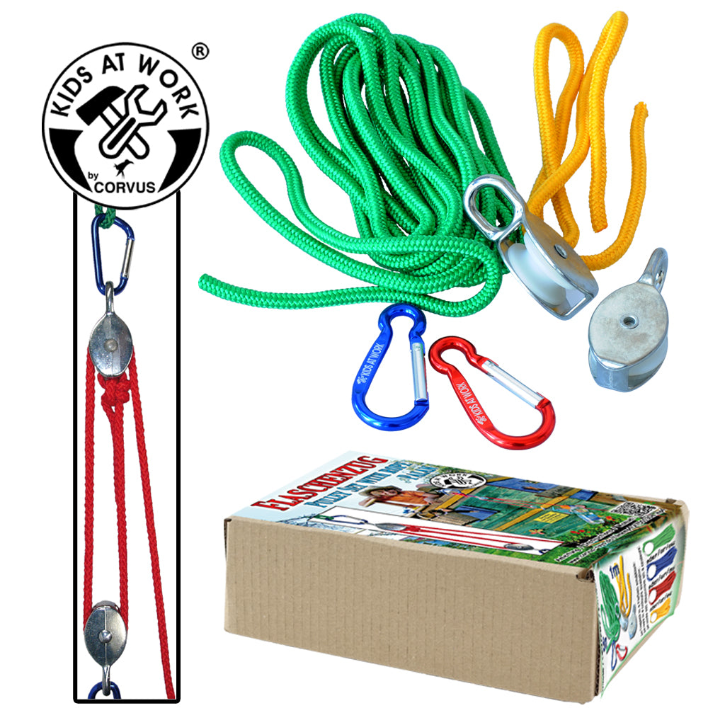 Abenteuer Corvus Flaschenzug mit Seil 5m