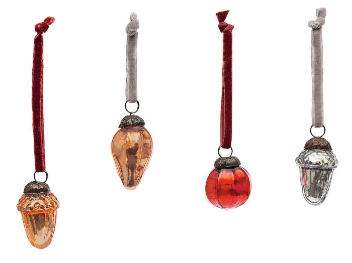 Mini-Christbaumkugeln aus Glas