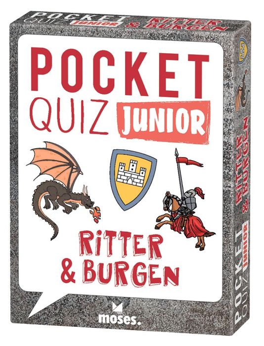 Rätselspiel Moses Verlag Pocket Quiz junior Ritter und Burgen