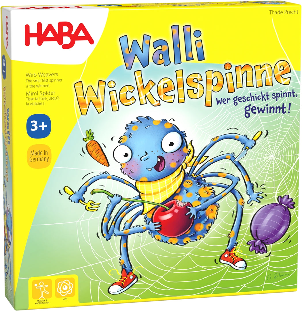 Gesellschaftsspiel HABA Walli Wickelspinne
