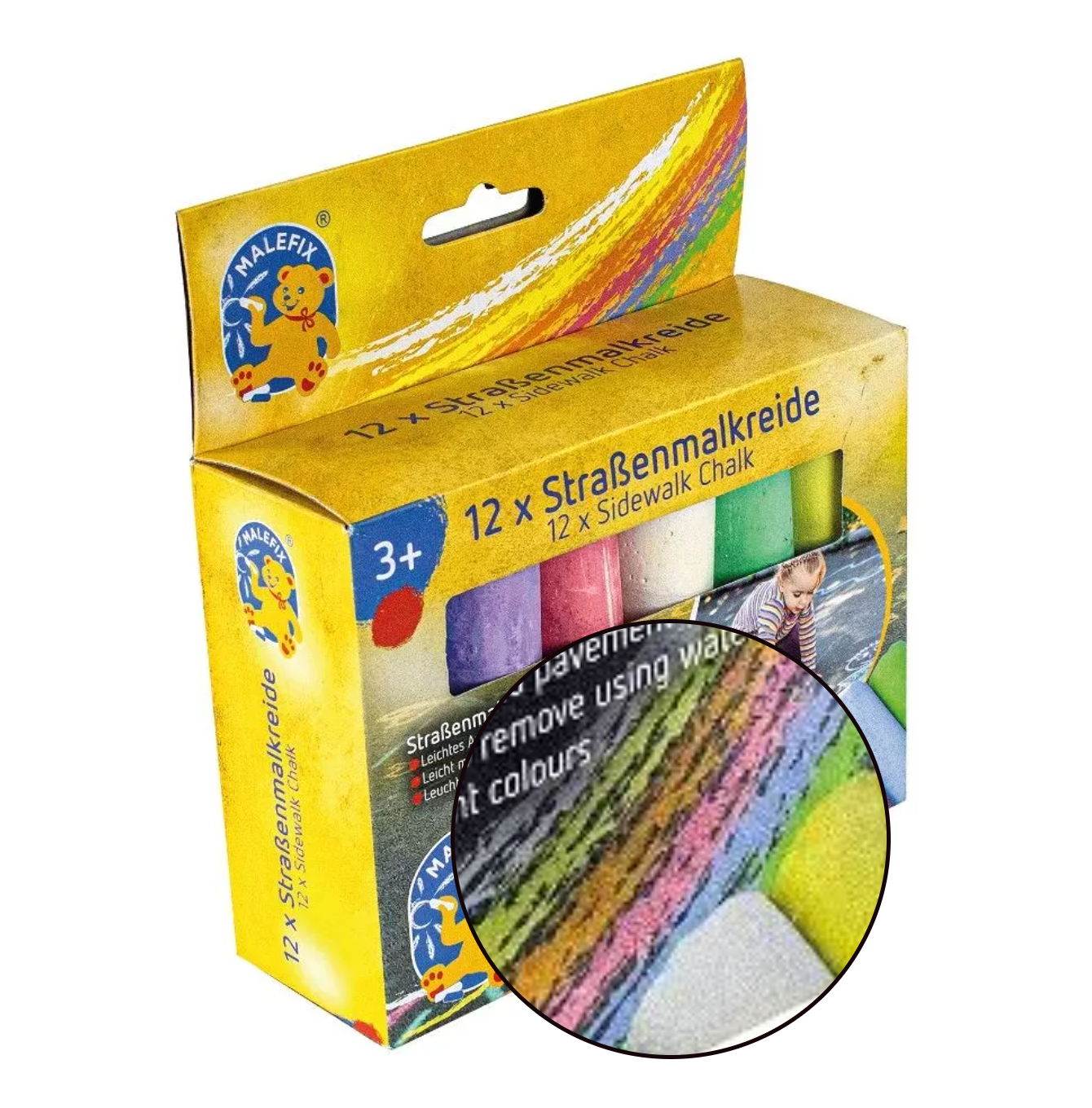 Sonstiges Pustefix MALEFIX Straßenmalkreide 12er Packung