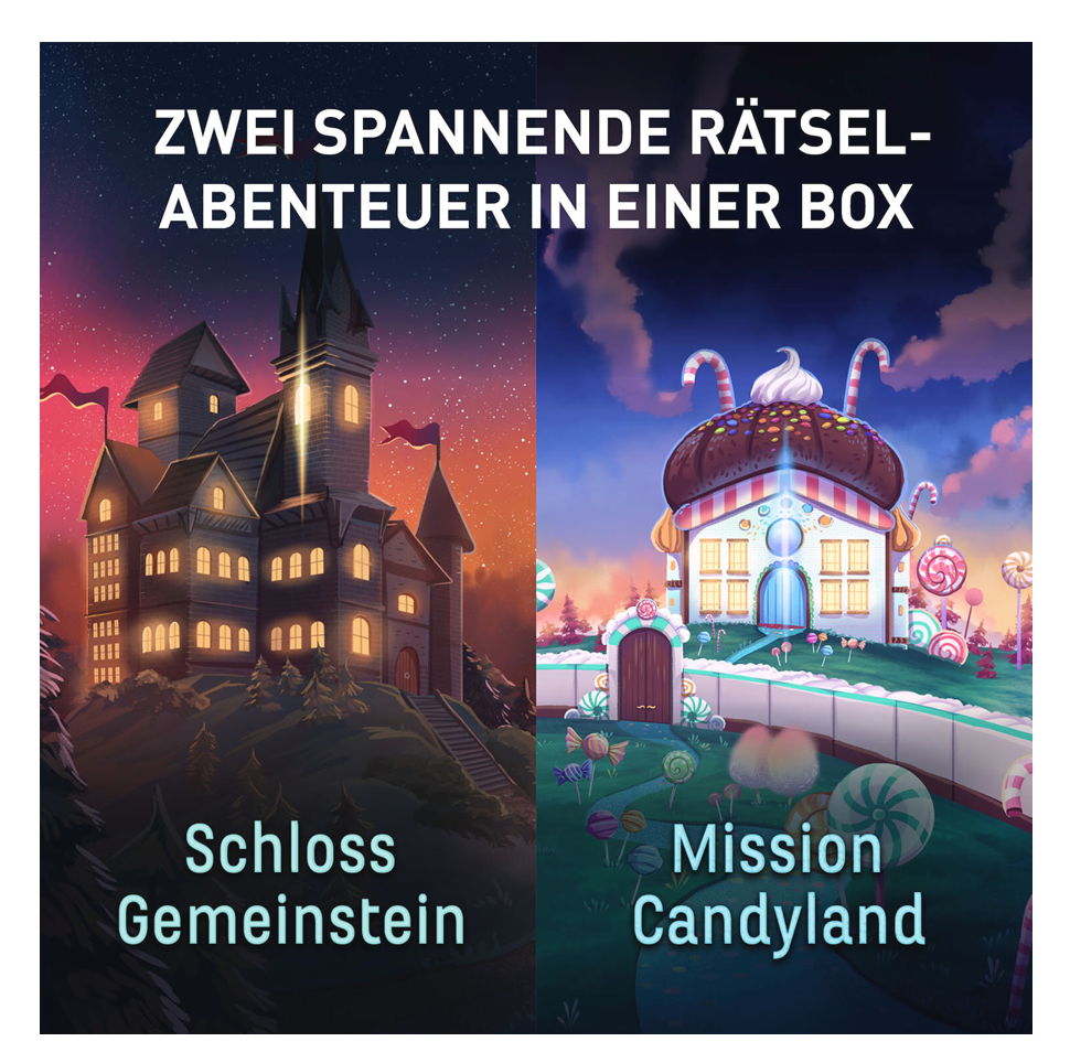 Rätselspiel KOSMOS EXIT Das Spiel Family: Schloss Gemeinstein / Candyland