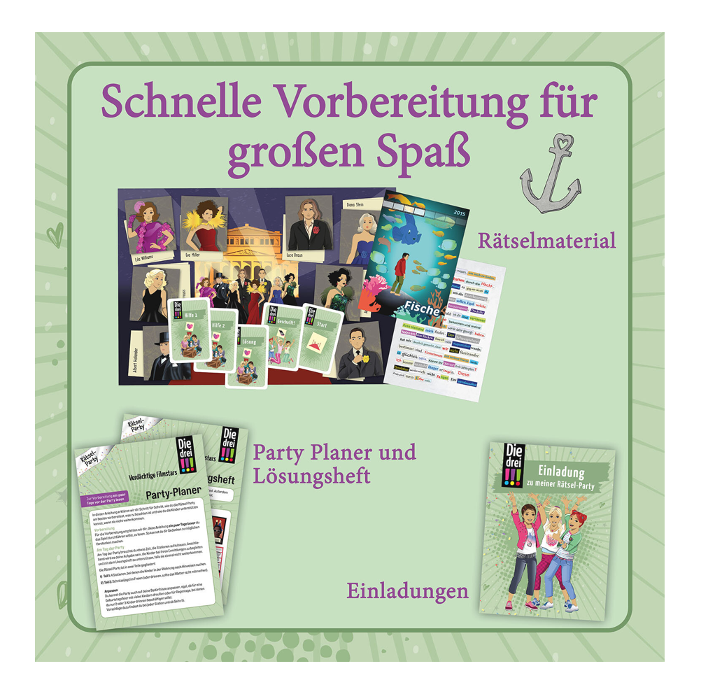 Spielwelt KOSMOS Die drei !!! Rätselparty