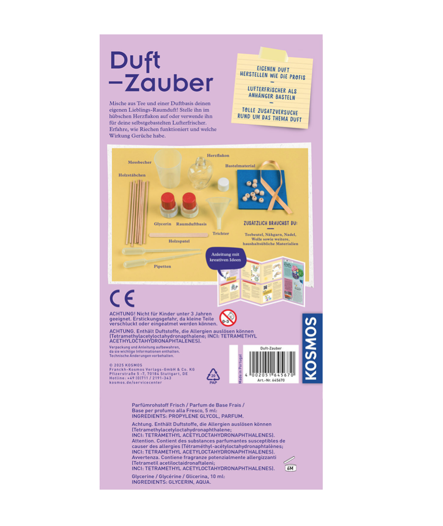 Experiment KOSMOS Duft-Zauber