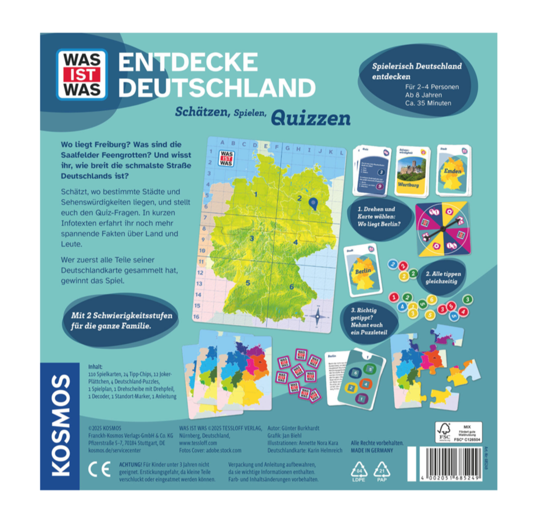 Quizspiel KOSMOS WAS IST WAS - Entdecke Deutschland