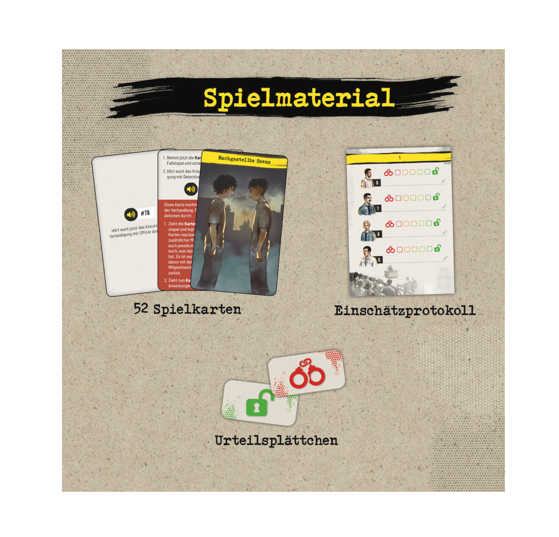 Rätselspiel KOSMOS Die Jury: Zwei Gesichter - ein Schuss