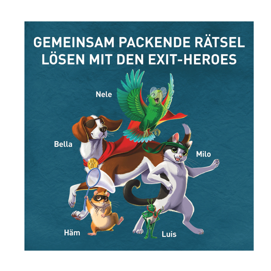 Rätselspiel KOSMOS EXIT Das Spiel Family: Backstage Boys / Jahrmarkt im Dunkeln