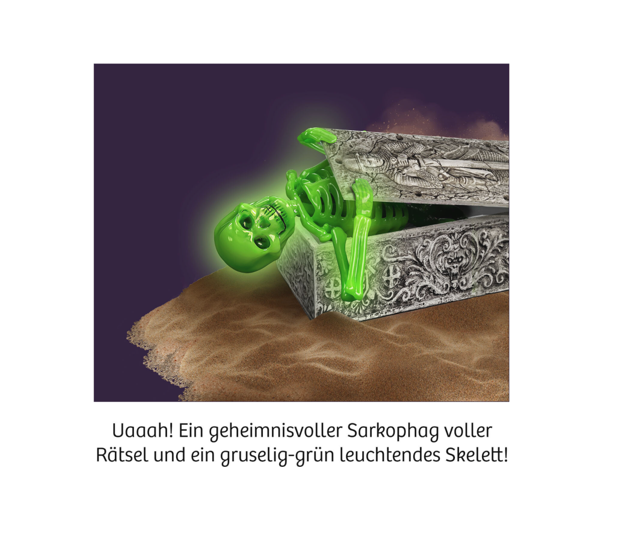 Experiment KOSMOS Grusel-Skelet (Ausgrabung)