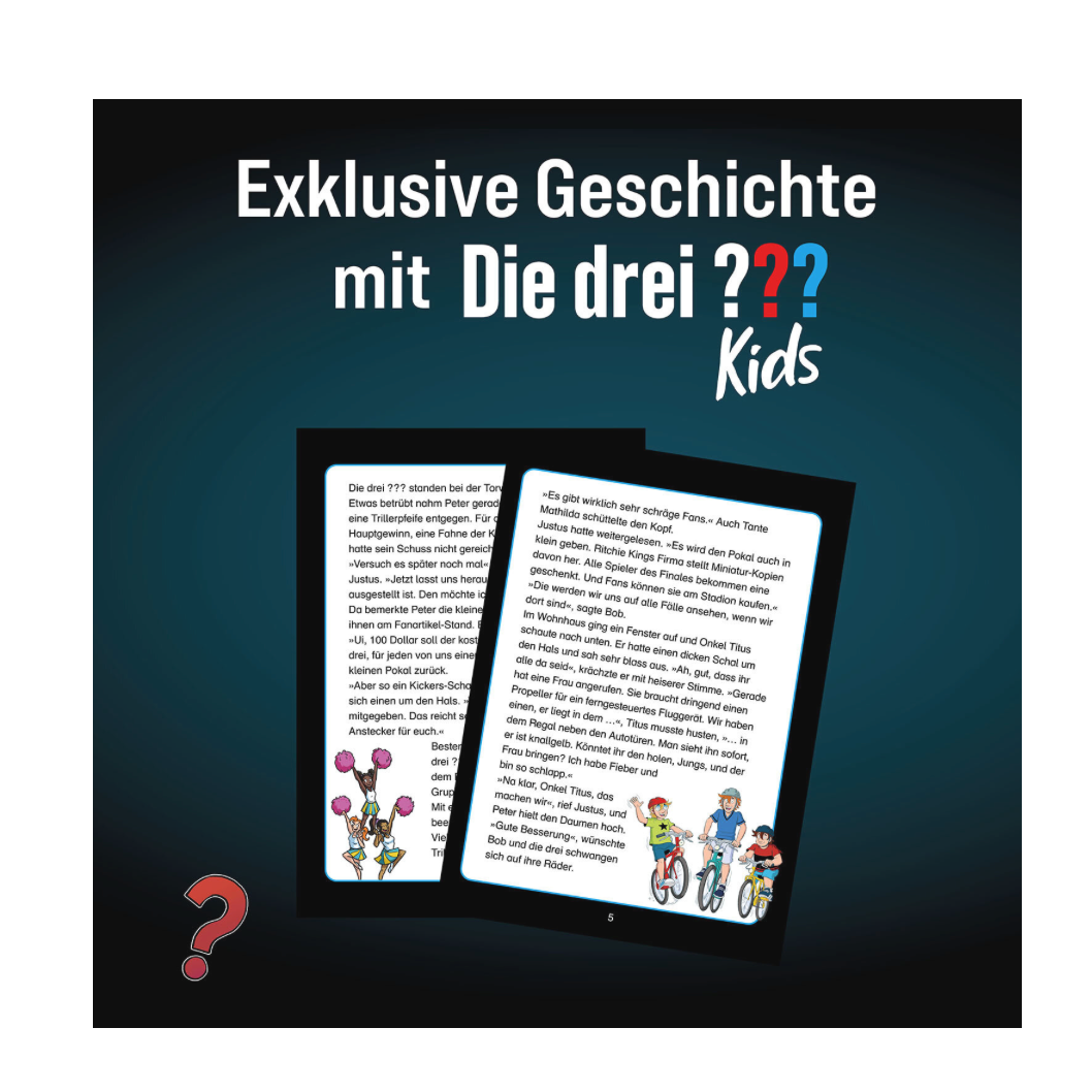 Puzzle KOSMOS Krimipuzzle: Die drei ??? Kids - Pokalfinale in Gefahr (200 Teile)
